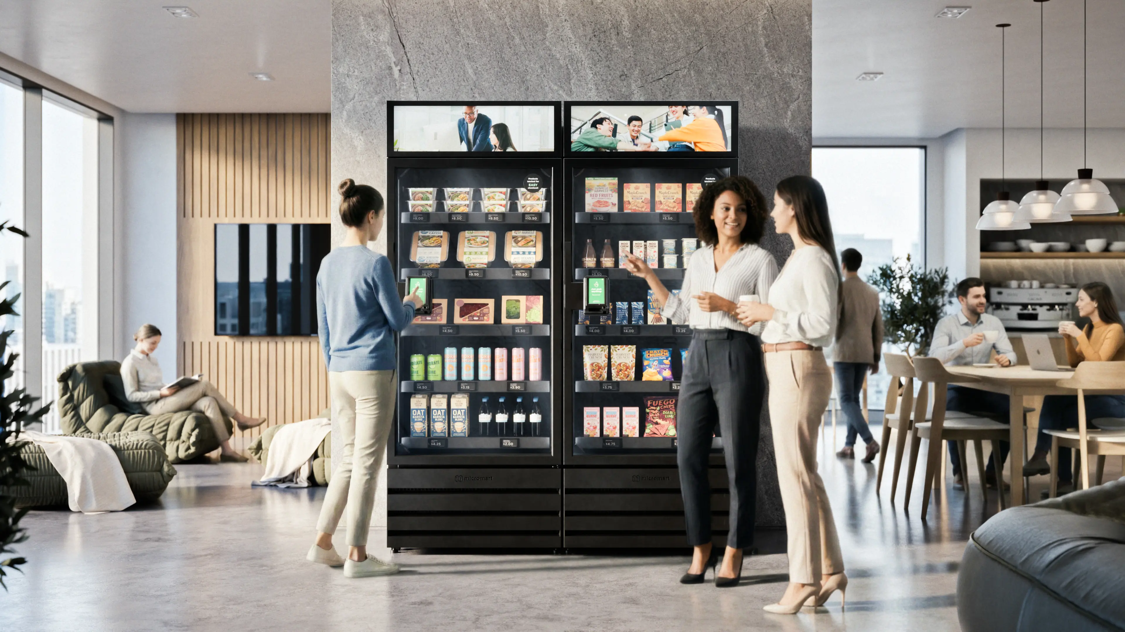 Munch Machine smart vending in a Bay Area corporate office